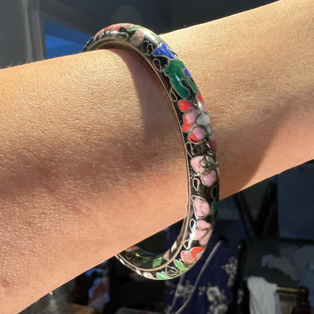 Gorgeous Cloisonne Bracelet size Small